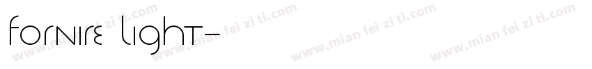 Fornire Light字体转换